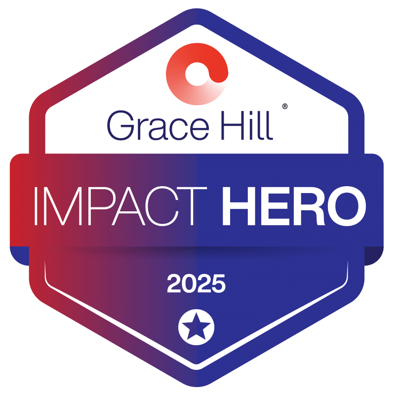 grace hill's 2025 impact hero award logo