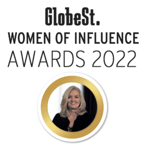 Grace Hill's Kendall Pretzer Award from GlobeSt. Women of Influence 2022. 