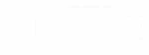 all white cityway company logo