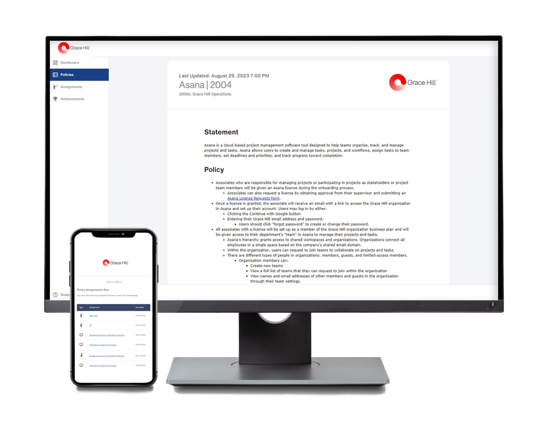 Grace Hill PHQ Composite with Mobile Policies, multifamily software solution