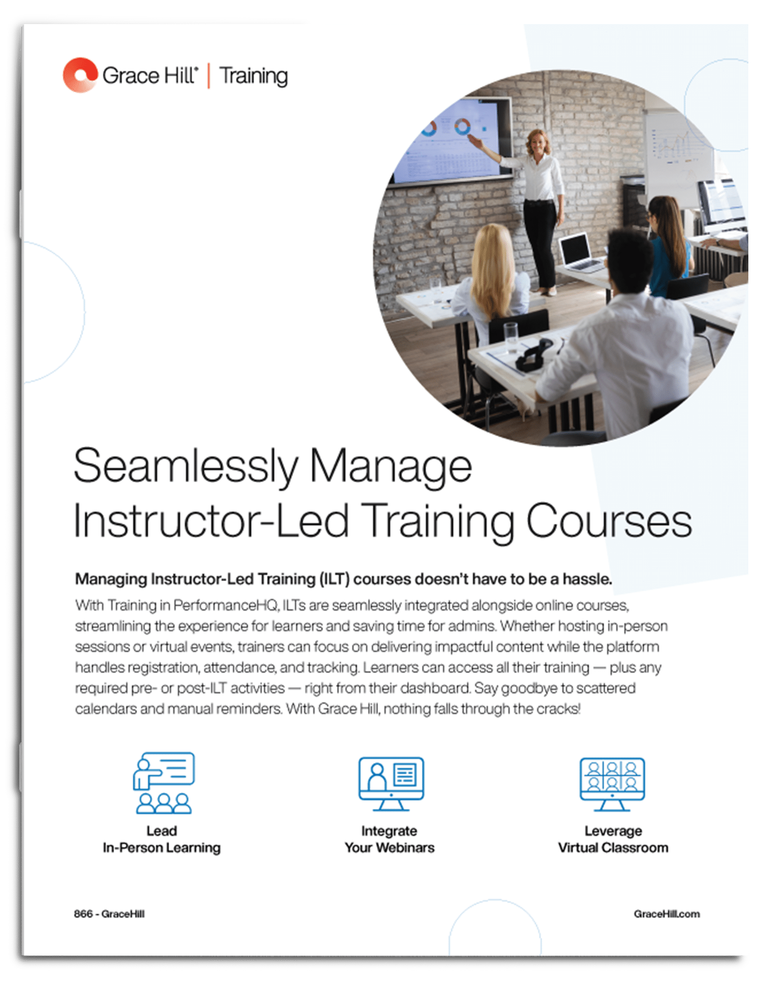 Instructor Led Training (ILT) Brochure-mockup