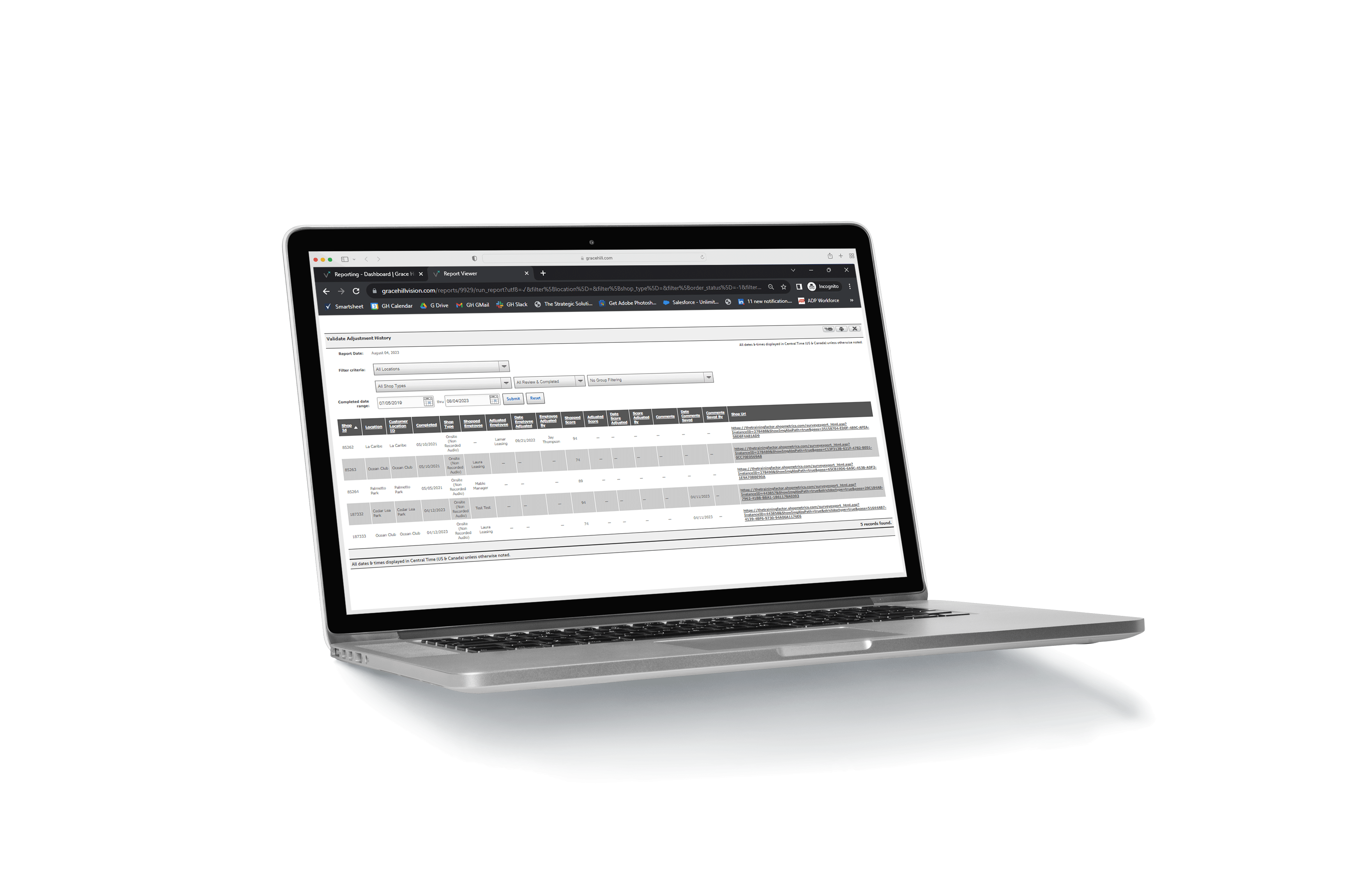 Mystery Shopping Quarterly Program